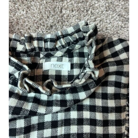 Next Direct Mono Gingham Dress 5T - Picture 2 of 2